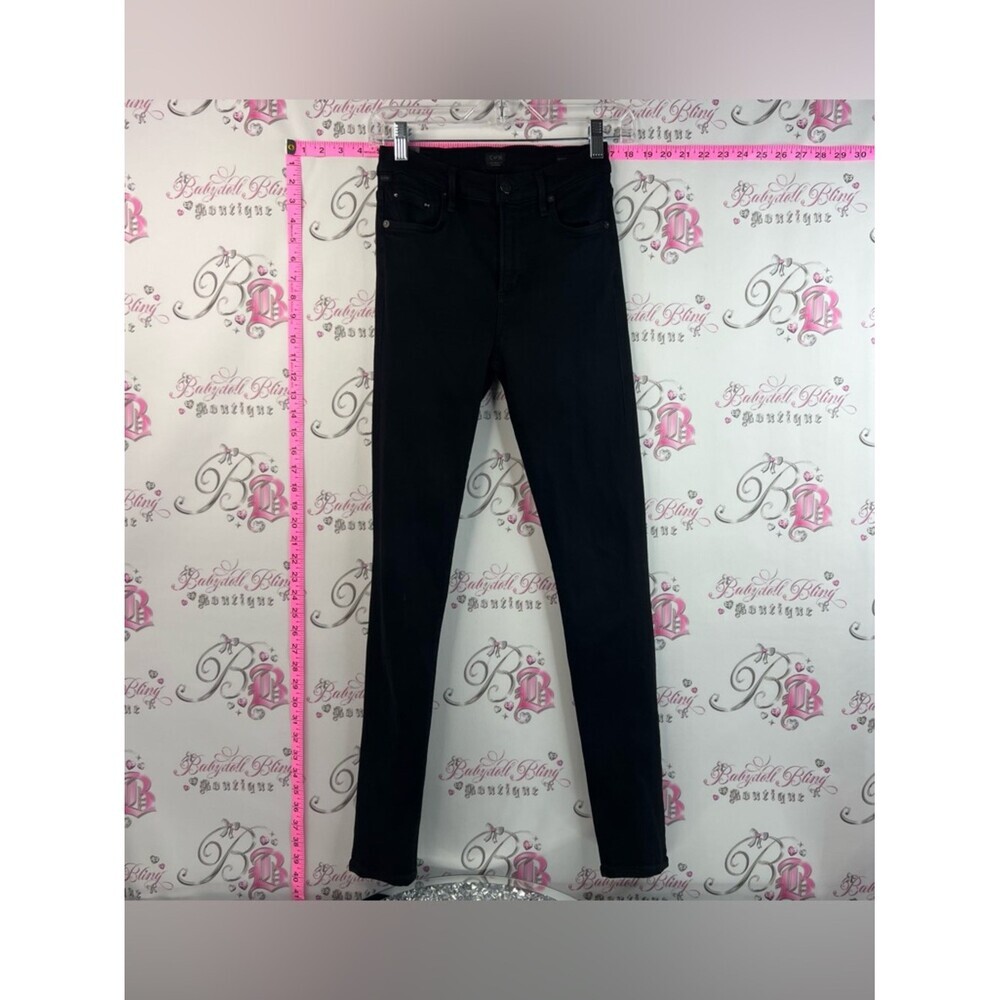 Citizens Of Humanity pants jeans stretchy dark Black Skinny Jeans